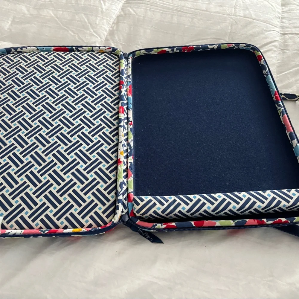 Vera Bradley Quilted Laptop Computer Briefcase Shoulder Strap